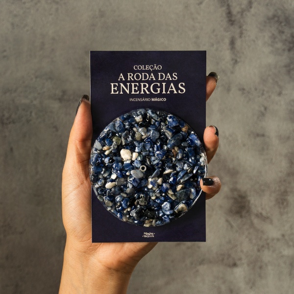Incensário De Pedra Natural Sodalita (Preço Sugerido R$59,90)