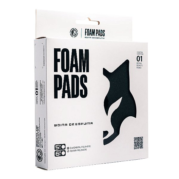 BOINA DE ESPUMA PRETA 5 POLEGADAS - WOLF PADS
