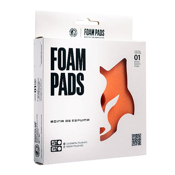 BOINA DE ESPUMA LARANJA 6 POLEGADAS - WOLF PADS