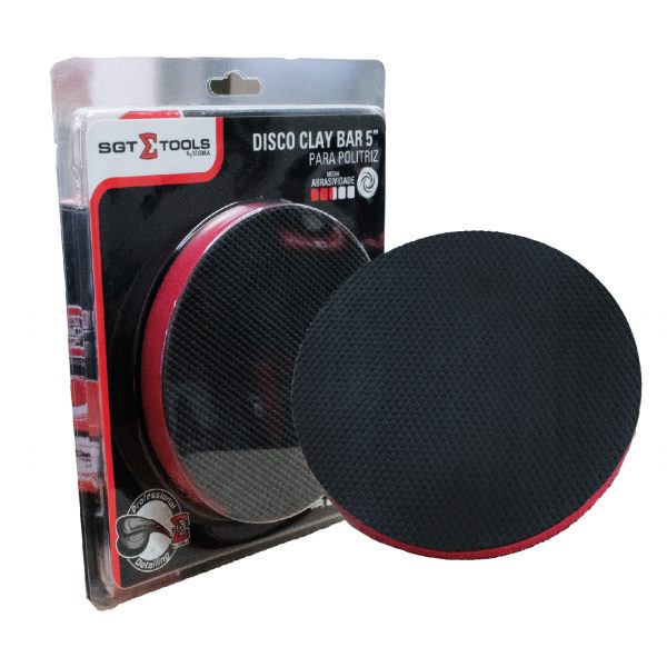 DISCO CLAY BAR DESCONTAMINAÇÃO MÉDIA 5" COM VELCRO - SIGMA