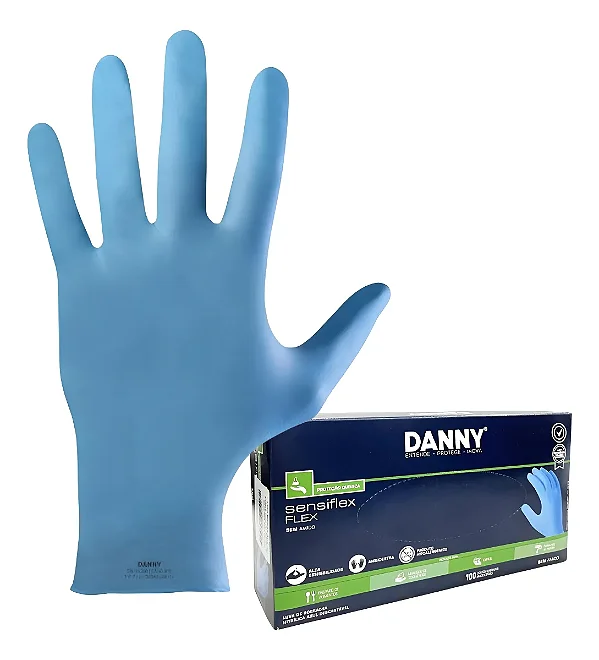 LUVA SENSIFLEX FLEX AZUL P - DANNY