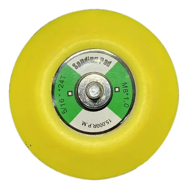 DISCO SUPORTE 3" (ROSCA 5/16") VELCRADO PARA BOINAS 3" A 4