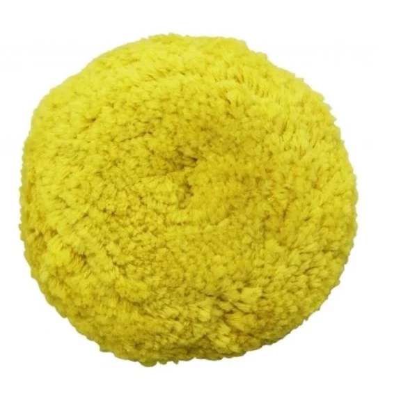 BOINA DUPLA FACE DE LÃ AMARELA 6" - RENOVE