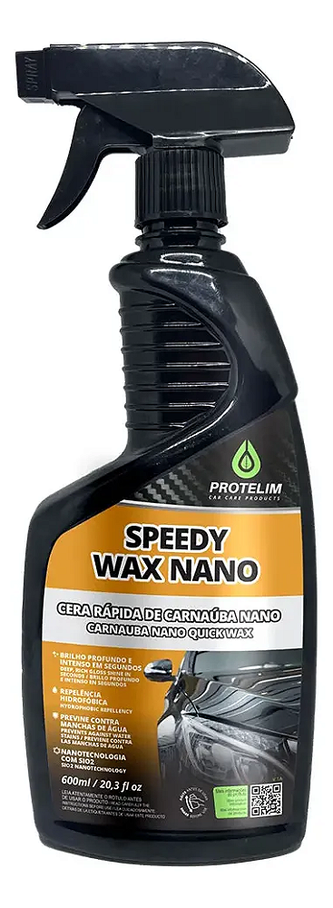 Speedy Wax Nano Cera Rápida de Carnáuba Nano 500Ml Protelim