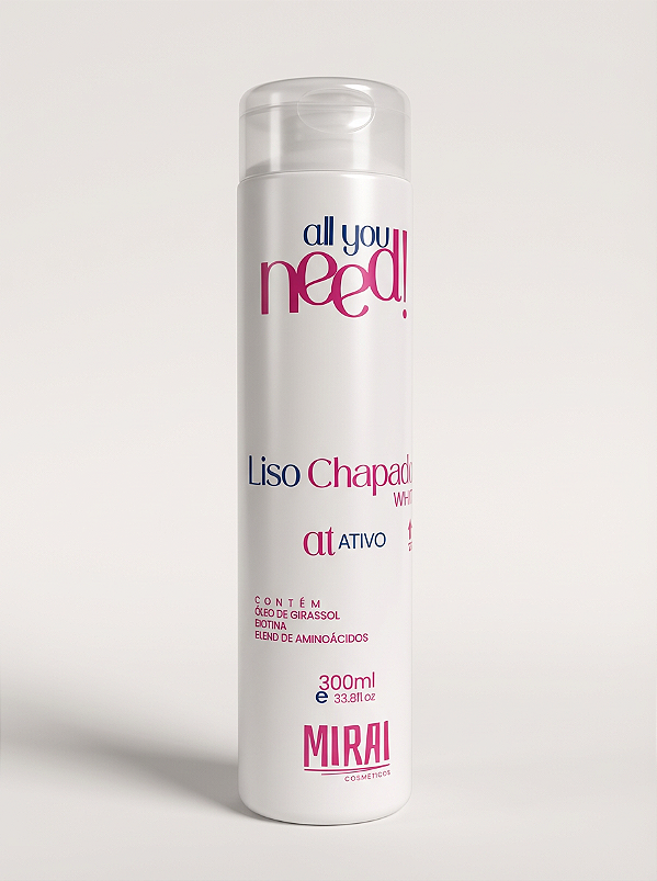 Liso Chapado Mirai - Vitaminas B,C e E 300ml