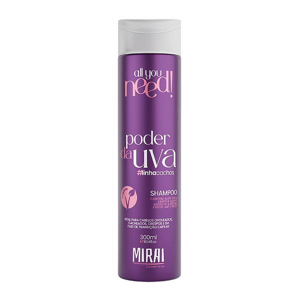 All You Need! Poder da Uva – Shampoo 300ml - Linha Cachos
