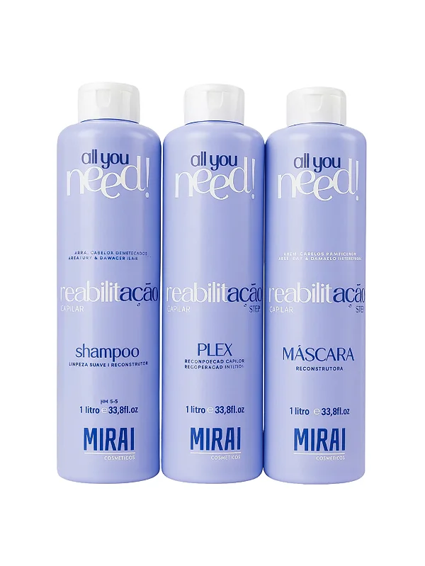 All You Need! Kit Reabilitação Capilar 1000ml