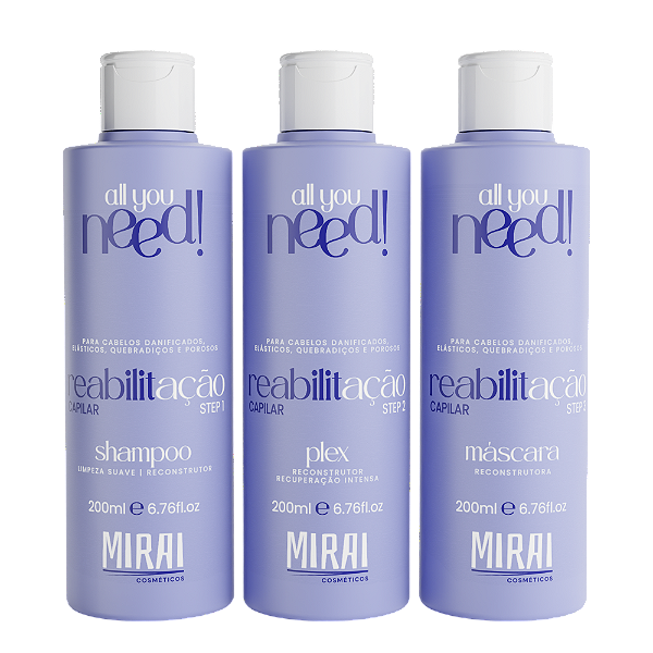 All You Need! Kit Reabilitação Capilar 200ml
