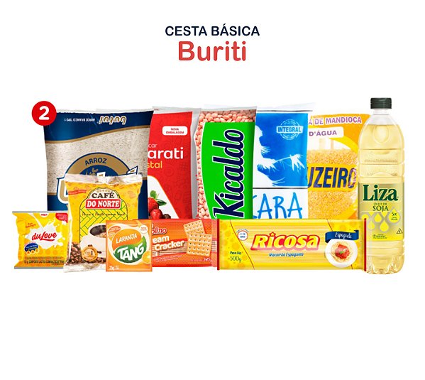 Cesta Básica Buriti - 12 volumes