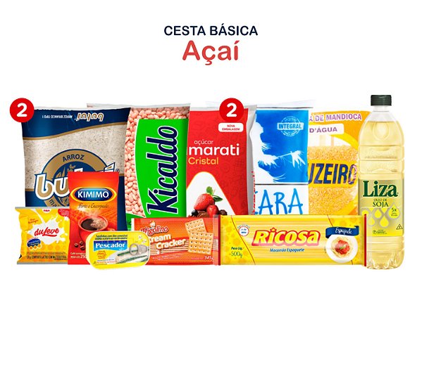 Cesta Básica Açaí - 13 volumes