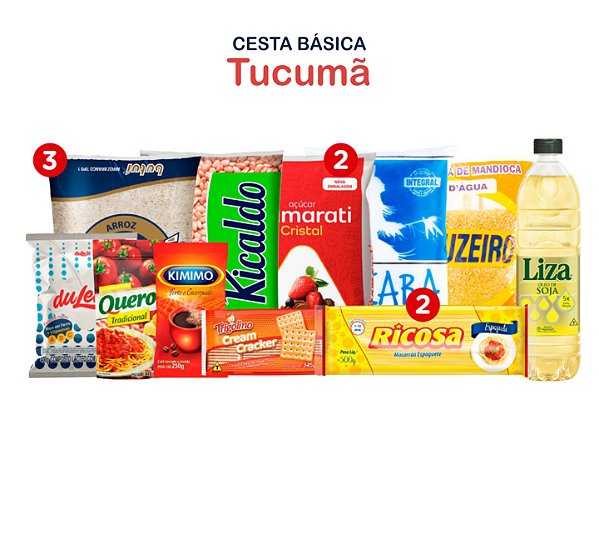 Cesta Básica Tucumã - 15 volumes