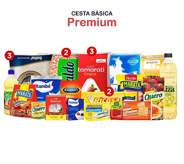 Cesta Básica Premium - 25 volumes