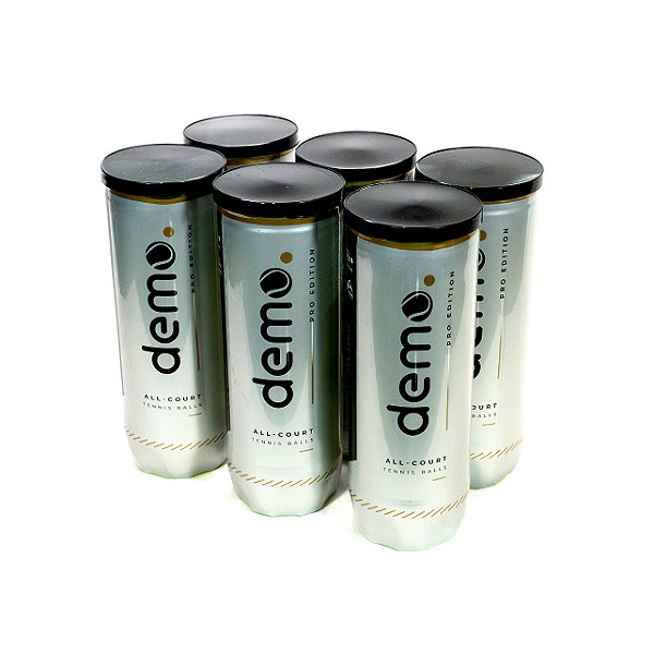 Bolas de Tênis - Pro Edition - Pack de 6 Tubos com 18 bolas