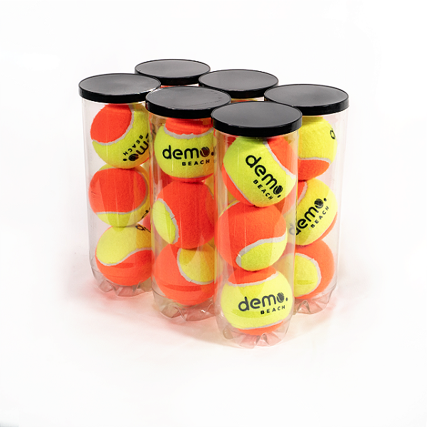 Bolas de Beach Tennis - Pack de 6 Tubos com 18 bolas