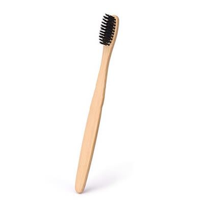 Escova de Dente de Bambu com cerdas de Carvão