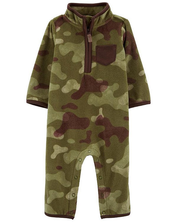 Macacão Carter's camuflado em fleece