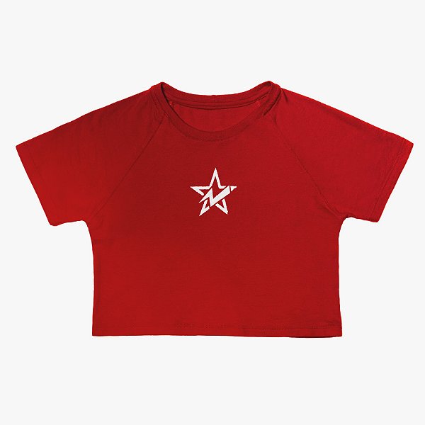 Cropped Manga Curta SOLAR RED - CoST4R