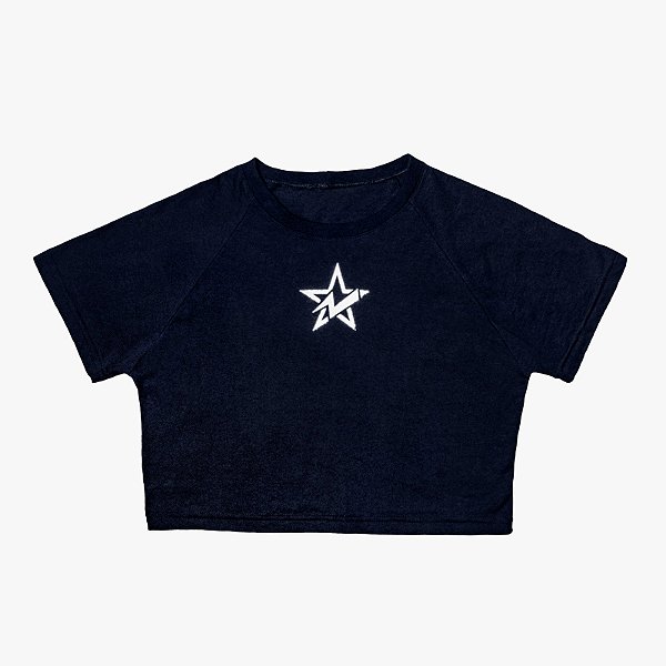 Cropped Manga Curta COSMIC BLUE - CoST4R