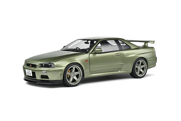 Nissan Skyline GT-R (R34) 1999 Verde Metálico 1:18 Solido
