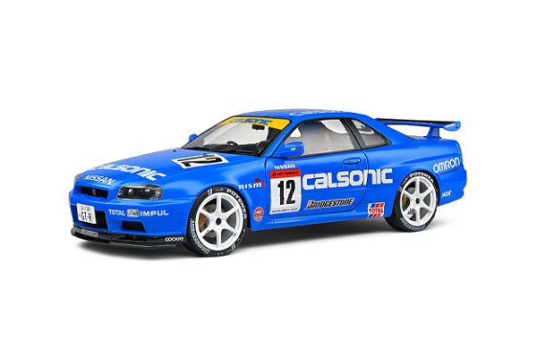 Nissan Skyline GT-R (R34) Streetfighter Tributo Calsonic 2000 Azul 1:18 Solido