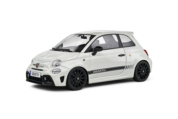 Fiat 500 (f595) Abarth Branco 2022 1:18 Solido