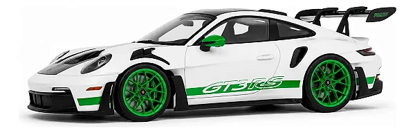 Porsche 911 GT3 RS Tributo to Carrera RS Package 2024 Branco e Verde 1:18 Solido