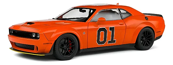 Dodge Challenger R/T Scat Pack Widebody General Lee 2023 Tributo Os Gatões 1:18 Solido