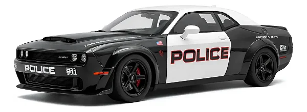Dodge Challenger Demon 2023 Polícia 1:18 Solido