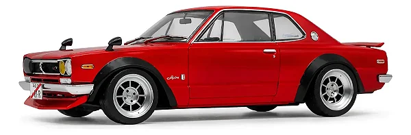 Nissan Skyline GTR (C10) Hakosuka 1970 Vermelho 1:18 Solido