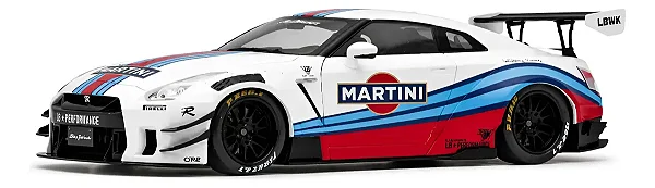Nissan GTR R35 Liberty Walk 2024 Tributo Martini Racing 1:18 Solido