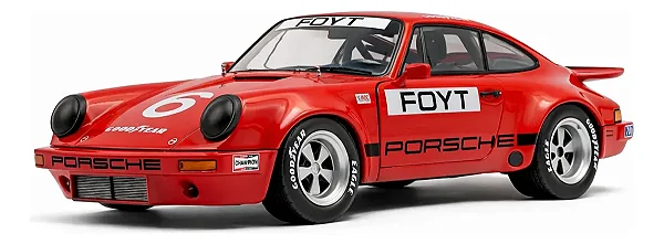 Porsche 911 IROC FOYT Daytona 1974 Vermelho 1:18 Solido