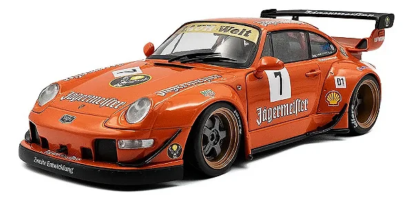 Porsche 911 (993) RWB Jägermeister 2020 Laranja 1:18 Solido