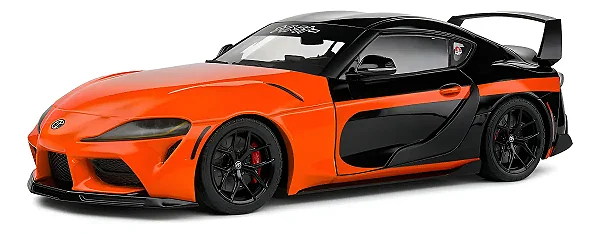 Toyota GR Supra Tributo Han Velozes e Furiosos 2024 Laranja 1:18 Solido