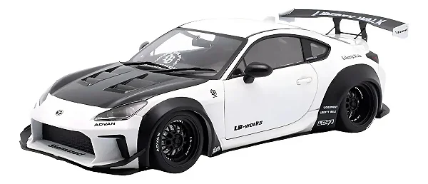 Toyota Gr86 Liberty Walk Body Kit 2024 Branco 1:18 Solido