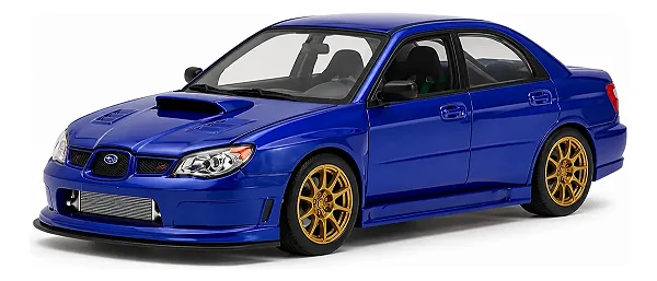 Subaru Impreza WRX STI 2006 Azul 1:24 Welly