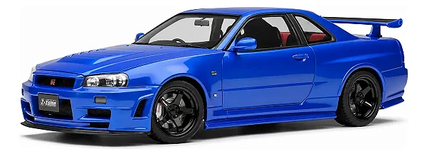 Nissan R34 GTR Z-tune Nismo 2005 Azul 1:18 Autoart