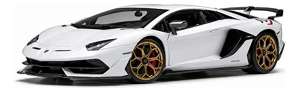 Lamborghini Aventador Svj Branco 1:18 Autoart