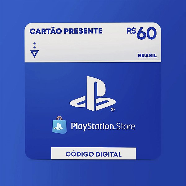 Comprar Cartão PSN Gift Card 60 Reais PS4 Playstation Store