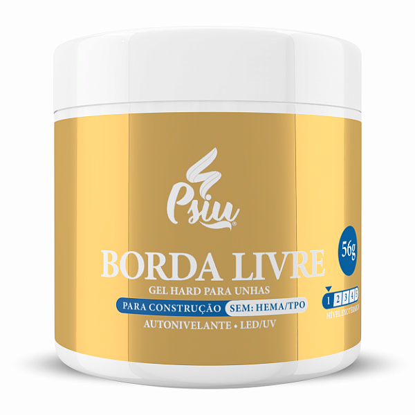 Psiu - Gel Hard Borda Livre 56g