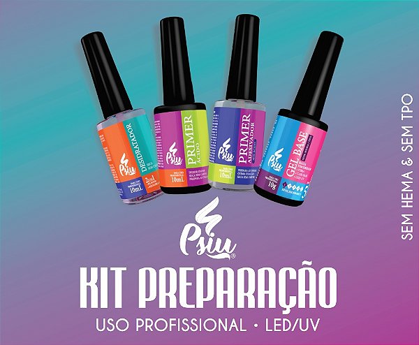 Psiu - Kit Preparação 4 Produtos 10ml