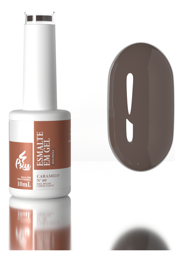 Psiu - Esmalte em Gel Led/UV N° 60 Caramelo 10ml