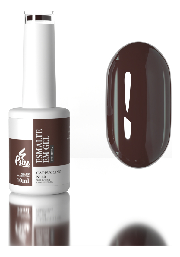 Psiu - Esmalte em Gel Led/UV N° 40 Cappuccino 10ml