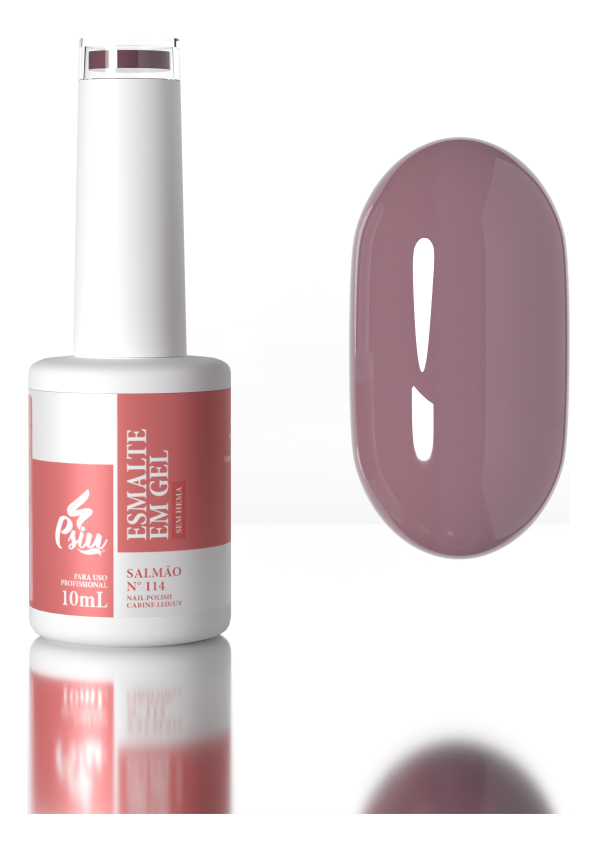 Psiu - Esmalte em Gel Led/UV N° 114 Salmão 10ml