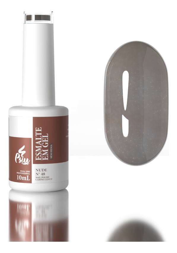 Psiu - Esmalte em Gel Led/UV N° 48 Nude 10ml