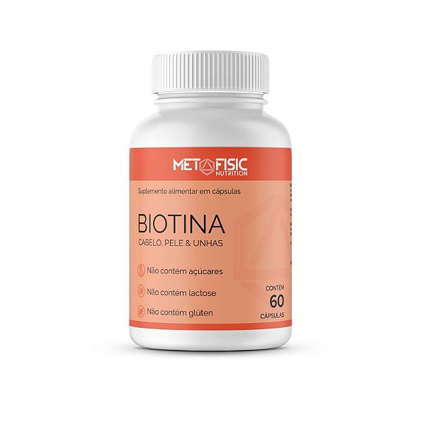 BIOTINA 45 MCG POR CAPS  - 60 CÁPSULAS - METAFISIC