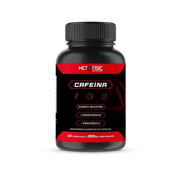 CAFEÍNA META - 200 MG POR CÁPSULA - 60 CÁPSULAS - METAFISIC