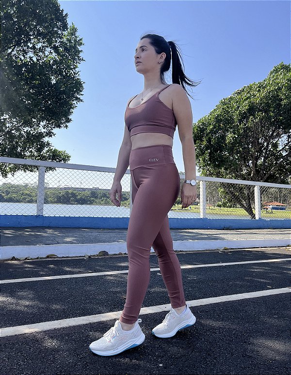 Top Fitness Feminino Básico Bronze