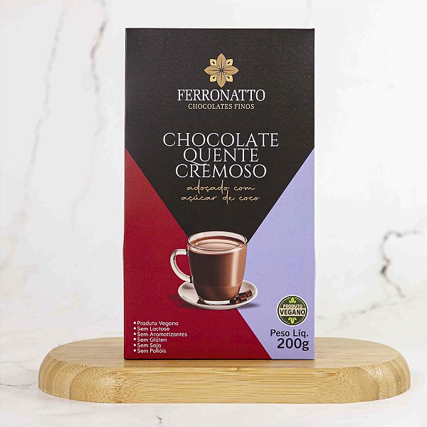 Chocolate Quente Cremoso Adoç. Açúcar Coco - Vegano 200g