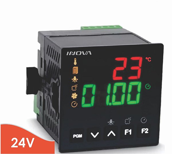 CONTROLADOR DIGITAL DE TEMPERATURA - INV- YB1-13-J-L2 24v