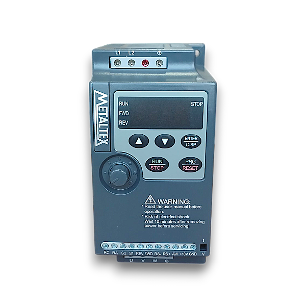Inversor De Frequência Metaltex 1cv 5a 0,75kw 220v Mono/trifasico